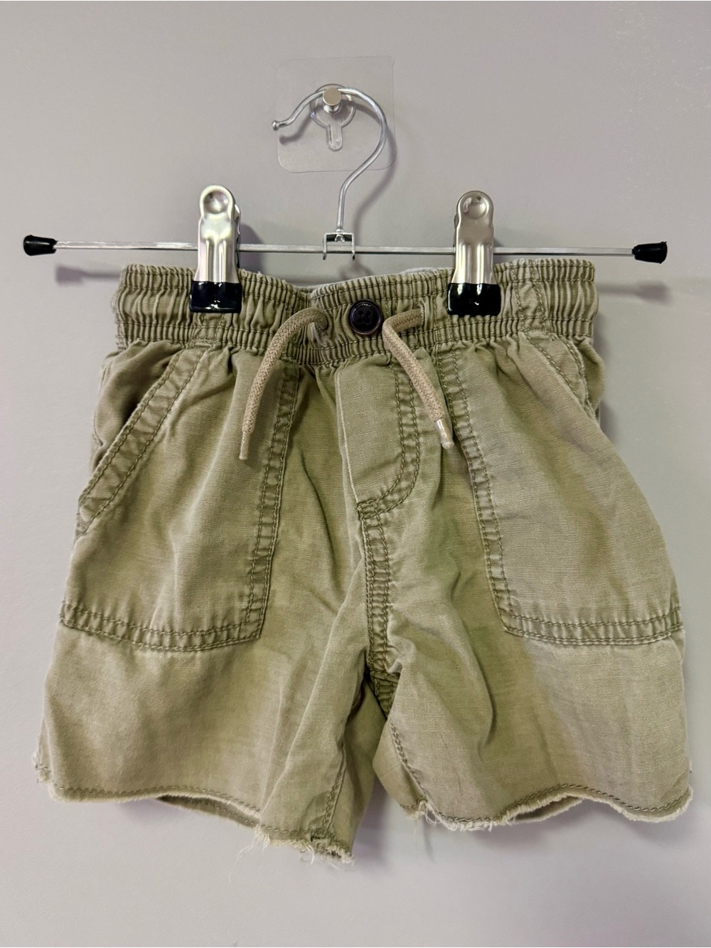 OshKosh B'gosh Olive Green Elastic-Waist Casual Shorts